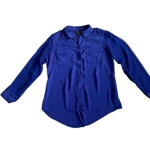 AGB - Womens Royal Blue Long Sleeve Top Sz. PS